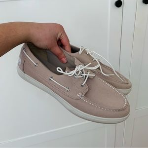 Timberland Union Wharf 2 Eye Canvas Boat Oxford Lace Up Mens Shoes Size 10.5
